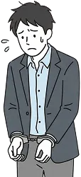 逮捕されている人