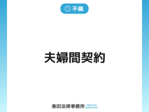 夫婦間契約