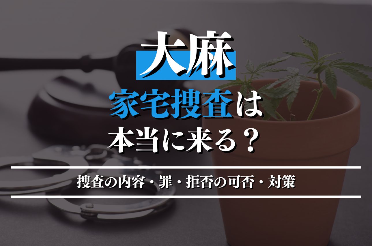 大麻で家宅捜索されることはある？拒否の可否・問われる罪・事前対策を徹底解説！