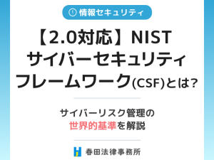 【2.0対応】NISTサイバーセキュリティフレームワーク(CSF)とは？サイバーリスク管理の世界的基準を解説